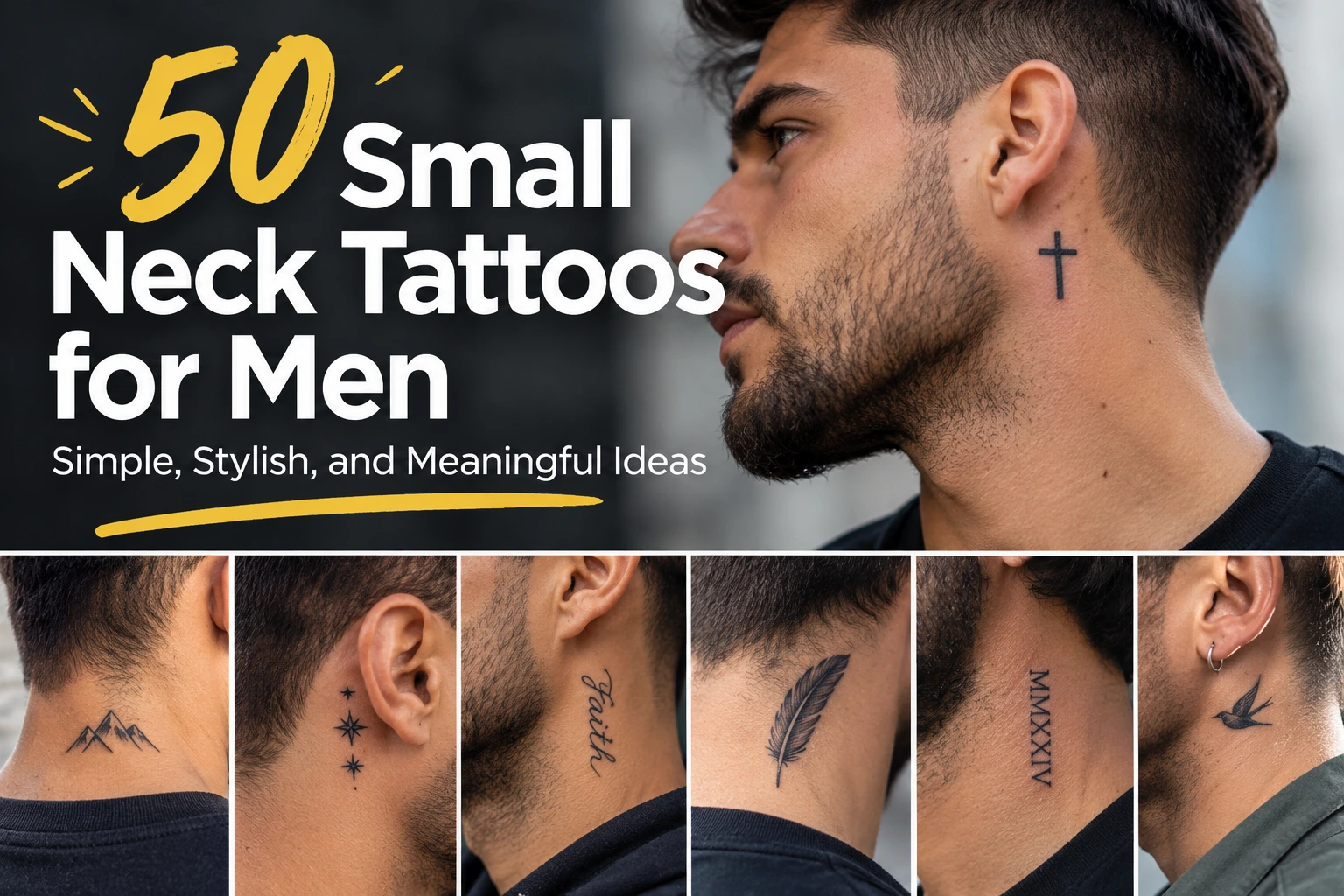 Small Neck Tattoos for Men