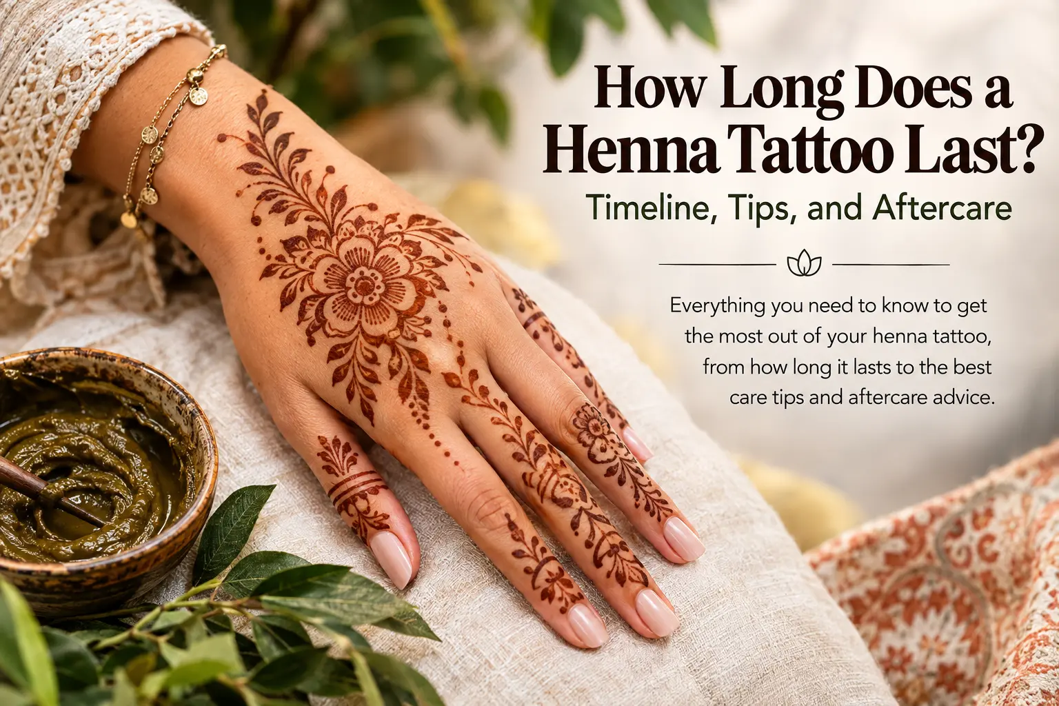 How Long Does a Henna Tattoo Last?