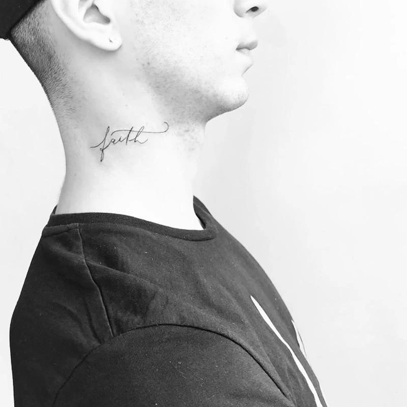 Signature Neck Tattoo